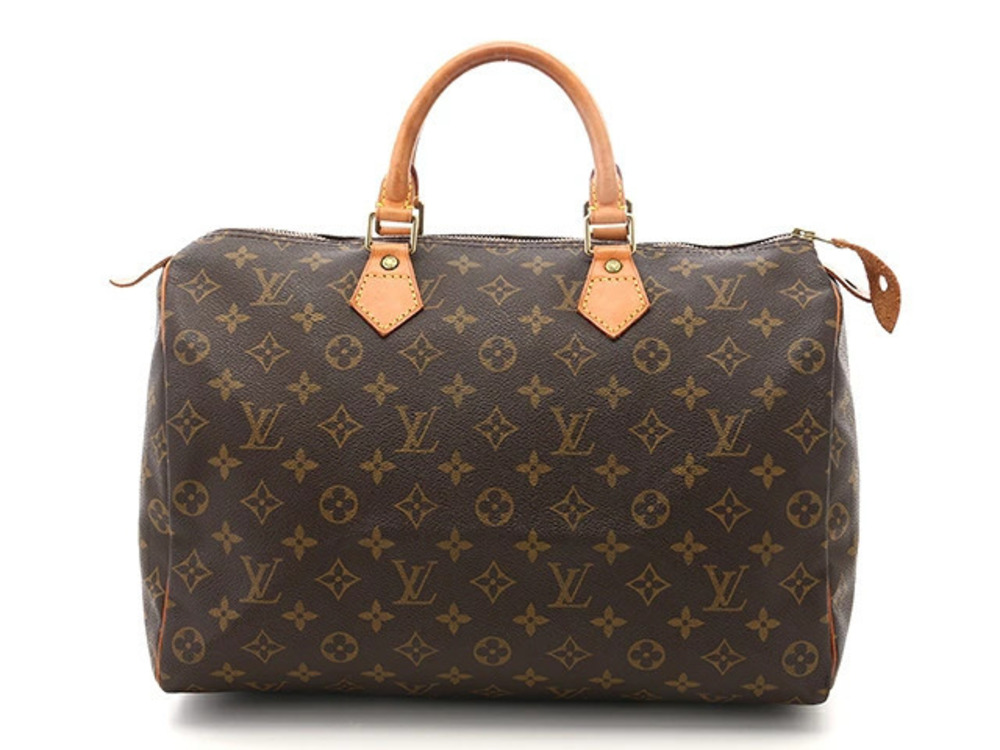LOUIS VUITTON Monogram Speedy brown Handbag